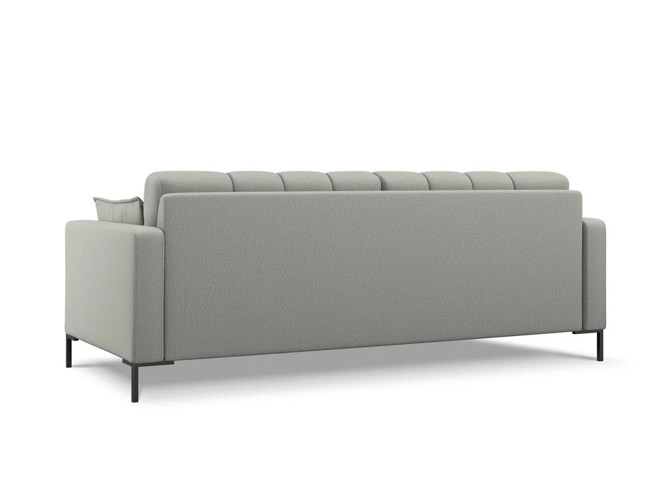 4-istuttava Sohva Micadoni Home Mamaia, Vaaleanharmaa/musta 3 4-istuttava Sohva Micadoni Home Mamaia, Vaaleanharmaa/musta - Image 3