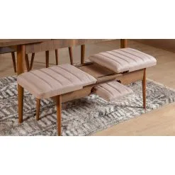 4-osainen Kalustesarja Kalune Design Vina, Ruskea/vaaleanpunainen -Olohuoneen kalusteet myymälä 4 osainen kalustesarja kalune design vina ruskeavaaleanpunainen 4b80b netistai reference