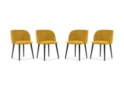 4-tuolin Setti Windsor And Co Aurora, Keltainen