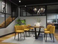 4-tuolin Setti Windsor And Co Aurora, Keltainen -Olohuoneen kalusteet myymälä 4 tuolin setti windsor and co aurora 3fc08 osta reference