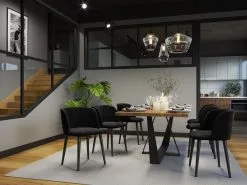 4-tuolin Setti Windsor And Co Aurora, Musta -Olohuoneen kalusteet myymälä 4 tuolin setti windsor and co aurora 45ceb osta reference