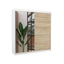 ADRK Furniture Della-vaatekaappi, Tammi