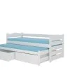Adrk Furniture Tiarro Sänky Lapsille, 90x200 Cm, Valkoinen