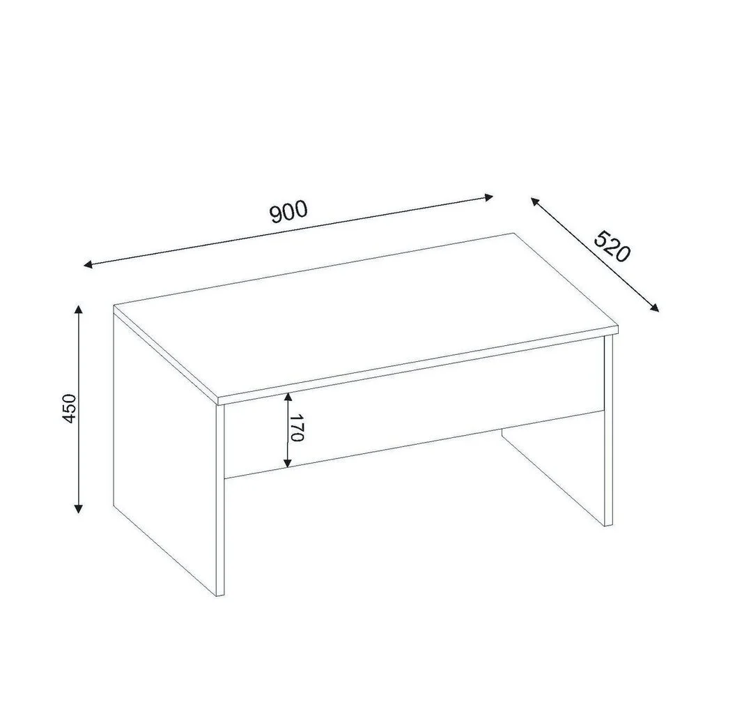 Akilli Muunnettava Sohvapöytä, Valkoinen 5 Akilli Muunnettava Sohvapöytä, Valkoinen - Image 5