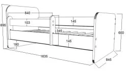 Amila AMI 1 Patjallinen Sänky 160 Cm X 80 Cm -Olohuoneen kalusteet myymälä ami 1 patjallinen sanky 160 cm x c924e hinta reference