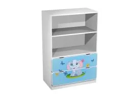 Amila Ami 25 -hylly, 125 X 80 X 45 Cm, Valkoinen / Sininen