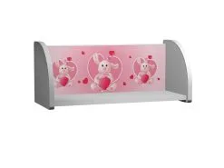 Amila Ami 30 -seinähylly, 60,5 X 21,5 X 21 Cm, Valkoinen / Pinkki