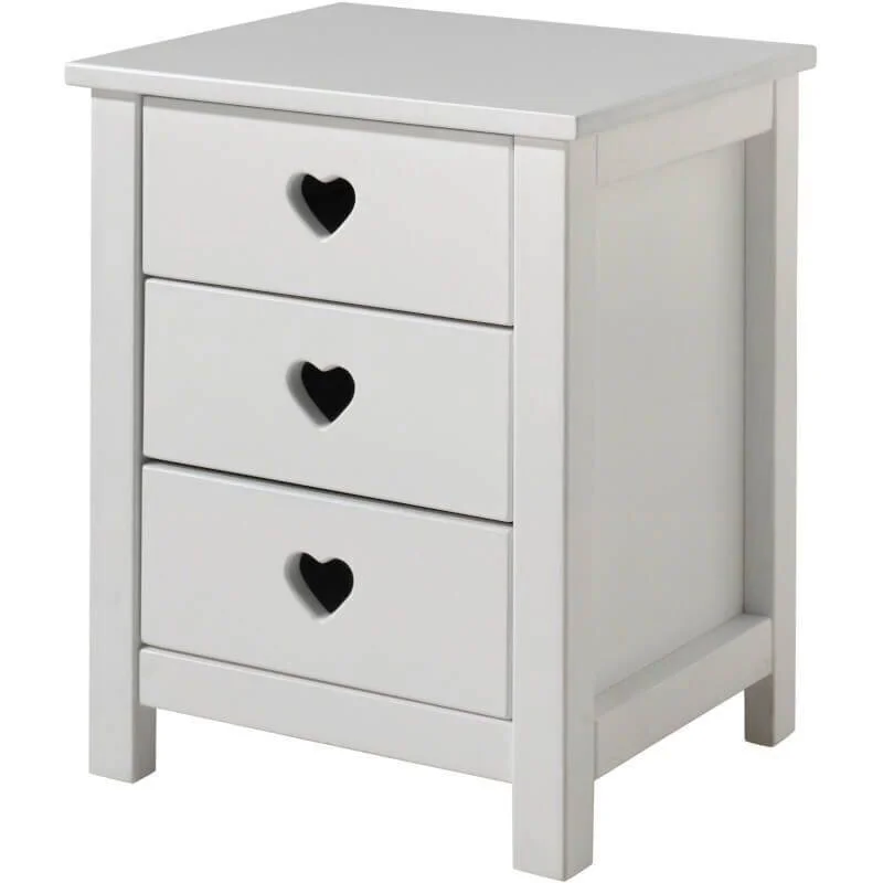 Aatrium Amori Amna1314 Yöpöytä 3s, Valkoinen MDF 1 Aatrium Amori Amna1314 Yöpöytä 3s, Valkoinen MDF