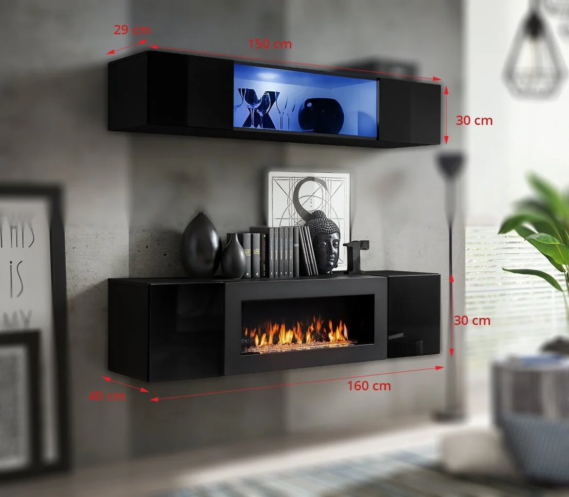 ASM Fly TV-kalustesarja, N3, Musta 2 ASM Fly TV-kalustesarja, N3, Musta - Image 2