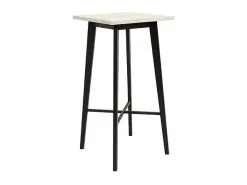 Black Red White Baaripöytä BRW Barker, Valkoinen/musta