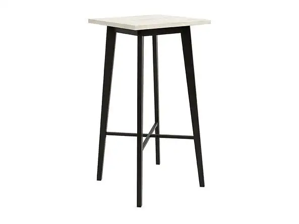 Black Red White Baaripöytä BRW Barker, Valkoinen/musta 1 Black Red White Baaripöytä BRW Barker, Valkoinen/musta