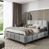 Bed NORE Mist Nube 03, 160x200 Cm, Harmaa