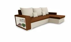 Bellezza Mondo Kulmasohva, Ruskea/kermanvärinen