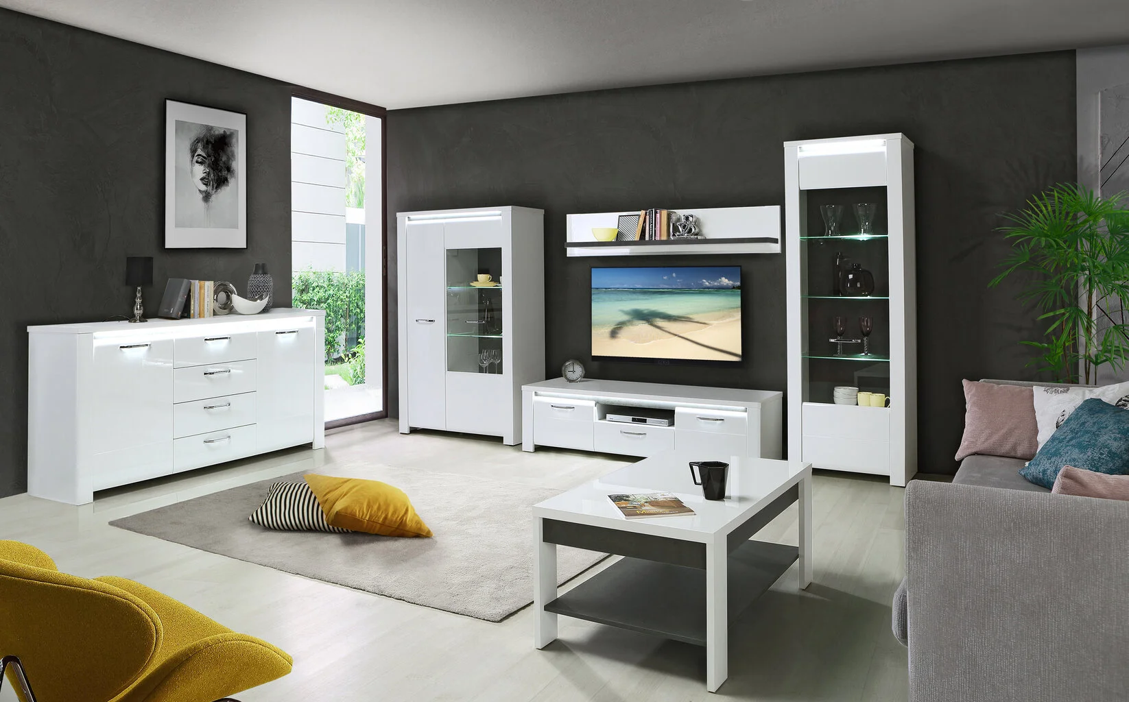 Forte Brugia-II-senkki, Valkoinen-valkoinen Korkeakiiltoinen-tummanharmaa 4 Forte Brugia-II-senkki, Valkoinen-valkoinen Korkeakiiltoinen-tummanharmaa - Image 4