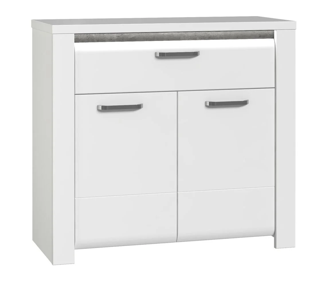 Forte Brugia-II-senkki, Valkoinen-valkoinen Korkeakiiltoinen-tummanharmaa 1 Forte Brugia-II-senkki, Valkoinen-valkoinen Korkeakiiltoinen-tummanharmaa