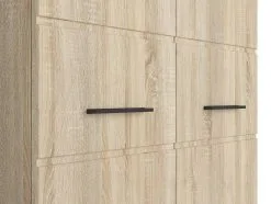 Black Red White BRW Fever 2D -vaatekaappi, 100 X 55 C 200 Cm, Tammi -Olohuoneen kalusteet myymälä brw fever 2d vaatekaappi 100 x 55 ba764 palaute reference