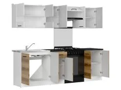 Black Red White BRW Junona Line 240 -keittiökalusteet, Valkoinen/vaaleanruskea -Olohuoneen kalusteet myymälä brw junona line 240 keittiokalusteet valkoinenvaaleanruskea 19acd halvempi reference