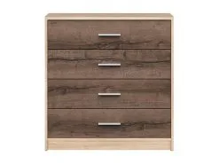 Black Red White BRW Nepo Plus 4S, Lipasto Tammenväri/ruskea