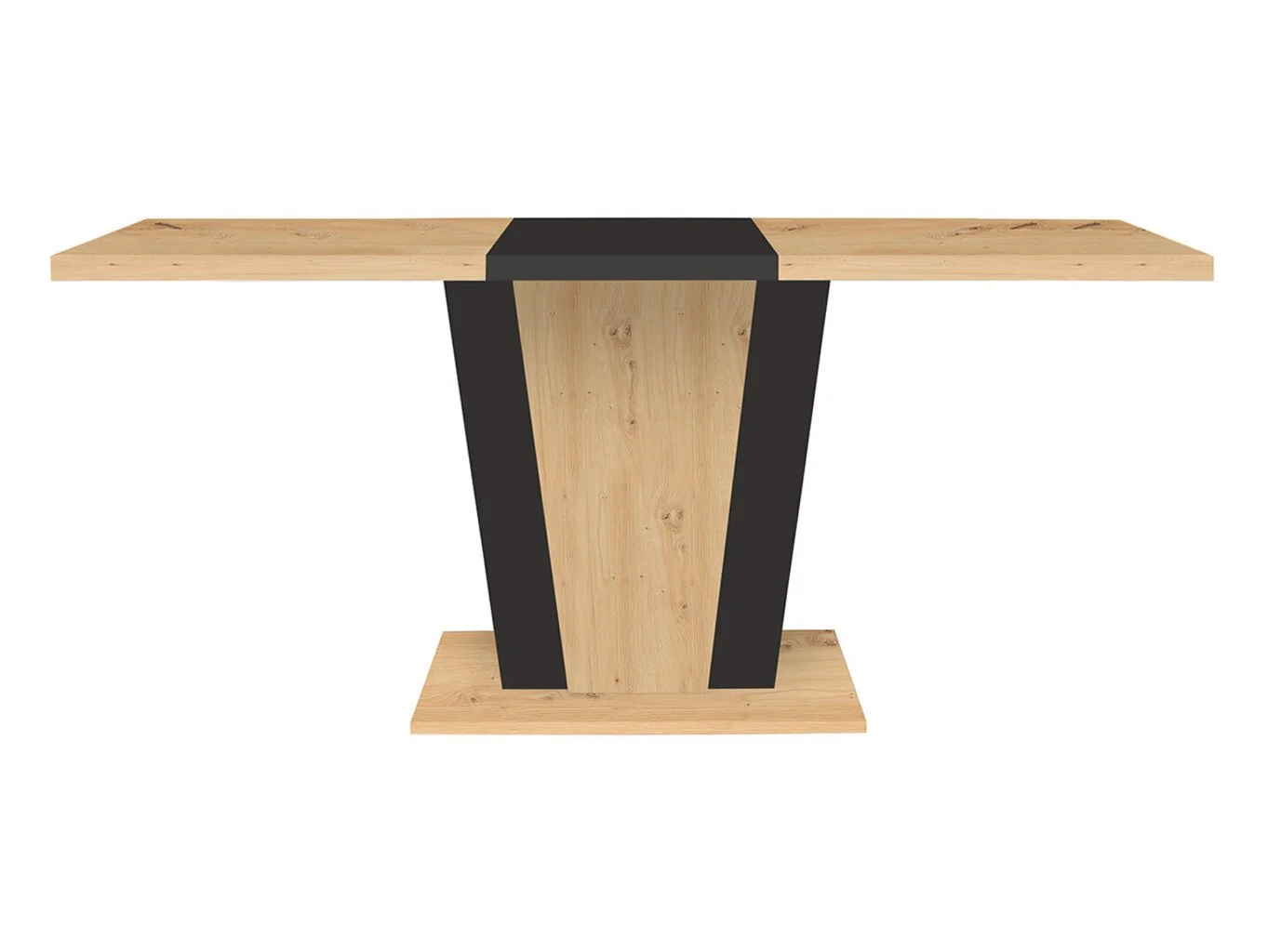 Black Red White BRW Zalder Jatkettava Ruokapöytä Ruskea/musta 3 Black Red White BRW Zalder Jatkettava Ruokapöytä Ruskea/musta - Image 3