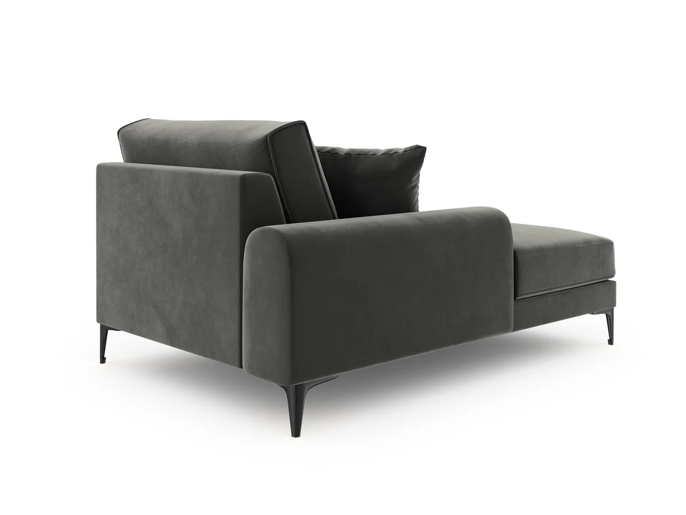 Mazzini Sofas Couture Mazzini Sohvat Madara, Tummanharmaa/musta 3 Mazzini Sofas Couture Mazzini Sohvat Madara, Tummanharmaa/musta - Image 3