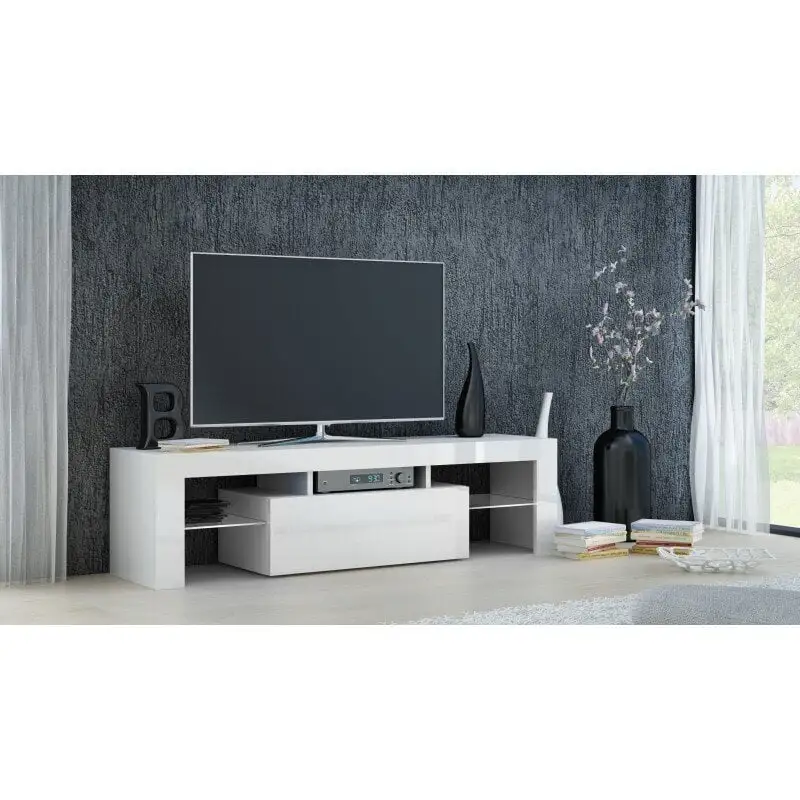 Deko 140 -TV-taso, 140 X 40 X 45 Cm, Valkoinen 2 Deko 140 -TV-taso, 140 X 40 X 45 Cm, Valkoinen - Image 2