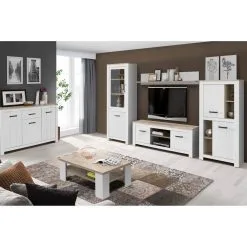 Forte Elara-sohvapöytä, Valkoinen-bianco Tammi -Olohuoneen kalusteet myymälä elara sohvapoyta valkoinen bianco tammi 7c915 netistai reference