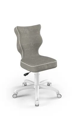 Ergonominen Lasten Tuoli Entelo Good Chair Petit VS03 3, Valkoinen/harmaa.
