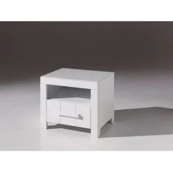 Aatrium Erik ERNA1214 Yöpöytä, Valkoinen/mänty