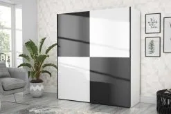 Forte Dederik Vaatekaappi, Valkoinen/musta -Olohuoneen kalusteet myymälä forte dederik vaatekaappi valkoinenmusta 9da35 halvempi reference