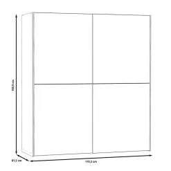 Forte Dederik Vaatekaappi, Valkoinen/musta -Olohuoneen kalusteet myymälä forte dederik vaatekaappi valkoinenmusta d718b osta reference
