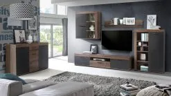 Forte Valentin Lipasto VTNK233, Ruskea/harmaa -Olohuoneen kalusteet myymälä forte valentin lipasto vtnk233 ruskeaharmaa 80d88 netistai reference