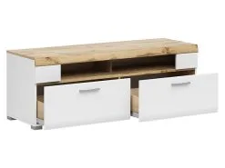 Fun Plus - TV-pöytä, Väritykseltään Valkoinen/ruskea. -Olohuoneen kalusteet myymälä fun plus tv poyta varitykseltaan valkoinenruskea 203ae hinta reference