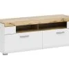 Fun Plus - TV-pöytä, Väritykseltään Valkoinen/ruskea.