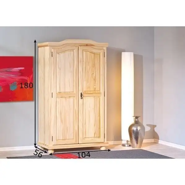 Genf-vaatekaappi, Mänty 2 Genf-vaatekaappi, Mänty - Image 2