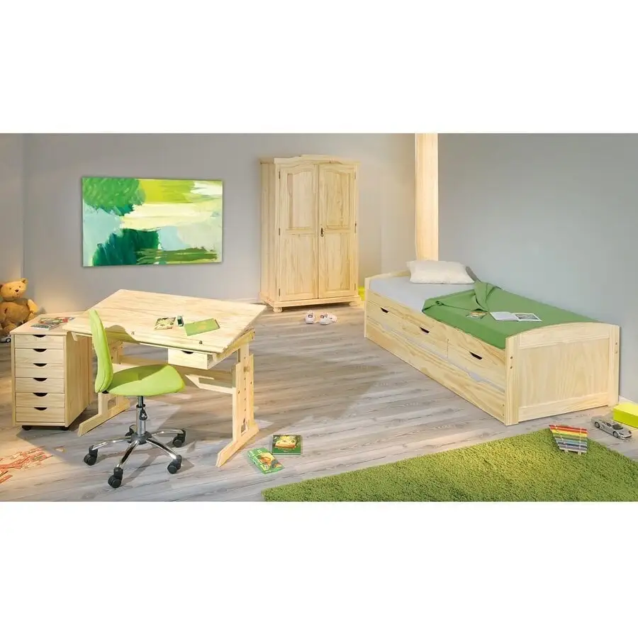 Genf-vaatekaappi, Mänty 4 Genf-vaatekaappi, Mänty - Image 4