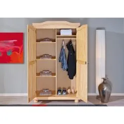 Genf-vaatekaappi, Mänty 6 Genf-vaatekaappi, Mänty -Olohuoneen kalusteet myymälä genf vaatekaappi manty e48db netistai reference