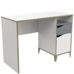 Aatrium GENIUS 174843 KIRJOITUSPÖYTÄ KIRJOITUSPÖYTÄ 106x50 VALKOINEN/HARMAA*