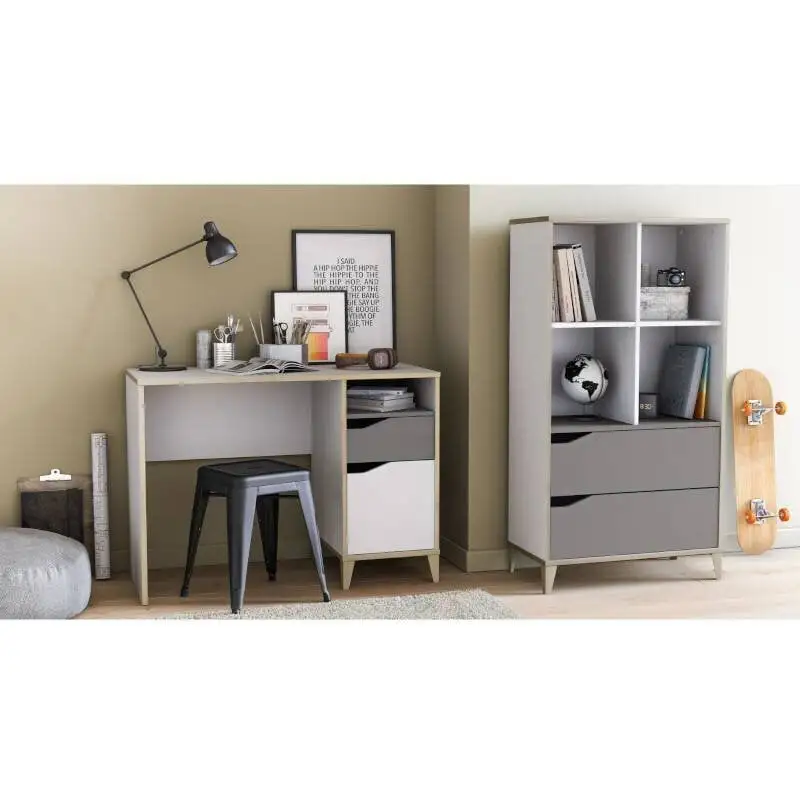 Aatrium GENIUS 174843 KIRJOITUSPÖYTÄ KIRJOITUSPÖYTÄ 106x50 VALKOINEN/HARMAA* 3 Aatrium GENIUS 174843 KIRJOITUSPÖYTÄ KIRJOITUSPÖYTÄ 106x50 VALKOINEN/HARMAA* - Image 3