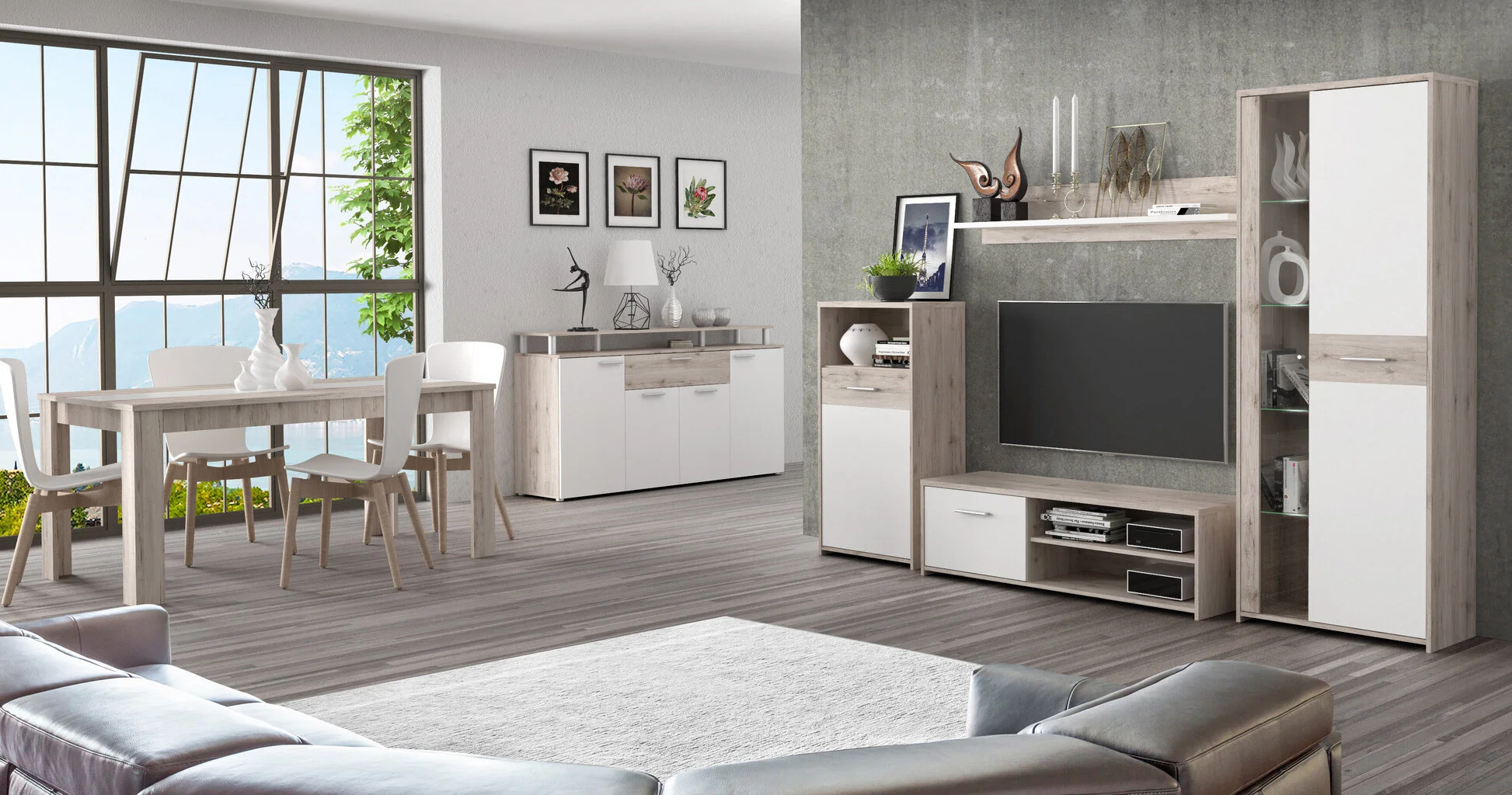 Forte Gulada Ryhmä, Hiekkatammi/valkoinen 4 Forte Gulada Ryhmä, Hiekkatammi/valkoinen - Image 4