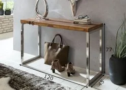 Guna Eteispöytä, Ruskea/hopea 9 Guna Eteispöytä, Ruskea/hopea -Olohuoneen kalusteet myymälä guna eteispoyta ruskeahopea 1e1a0 halvempi reference