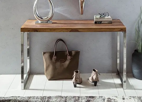 Guna Eteispöytä, Ruskea/hopea 1 Guna Eteispöytä, Ruskea/hopea