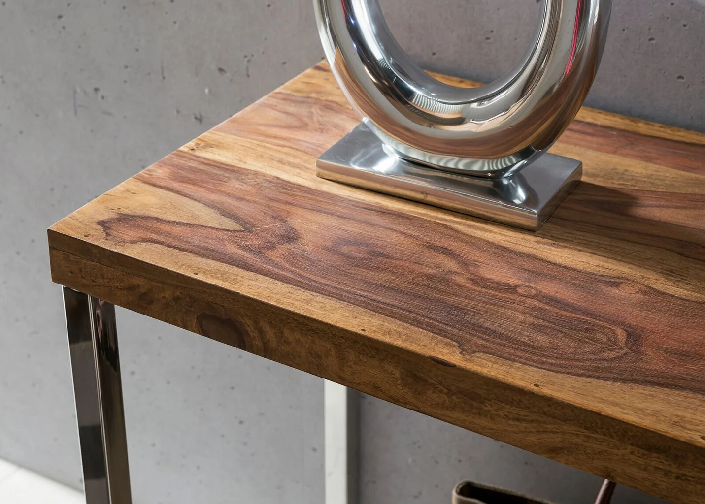 Guna Eteispöytä, Ruskea/hopea 2 Guna Eteispöytä, Ruskea/hopea - Image 2