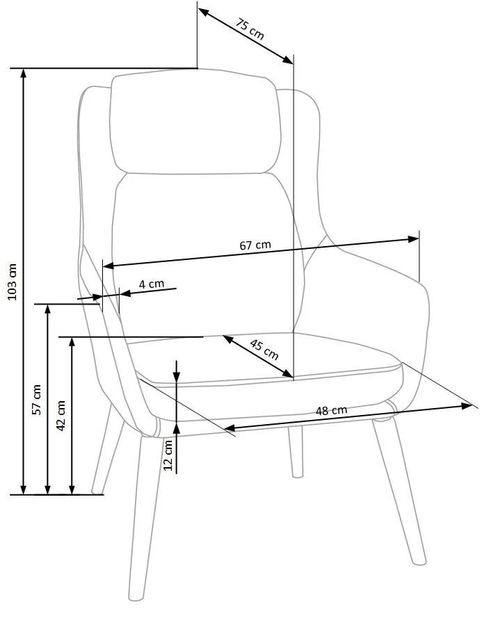 Halmar Purio-nojatuoli, Harmaa 2 Halmar Purio-nojatuoli, Harmaa - Image 2