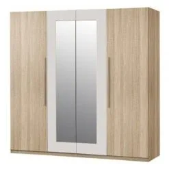 Forte Helen Vaatekaappi, Sonoma Tammi/valkoinen