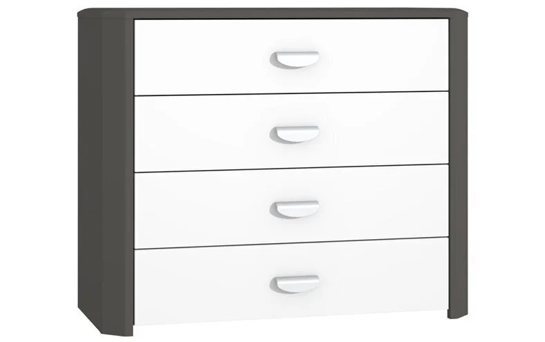 Forte Hey I -lipasto, Harmaa-valkoinen 1 Forte Hey I -lipasto, Harmaa-valkoinen