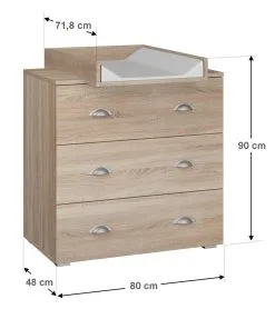 Hoitopöytä Mia, Tammenvärinen 4 Hoitopöytä Mia, Tammenvärinen -Olohuoneen kalusteet myymälä hoitopoyta mia tammenvarinen ffb95 hinta reference