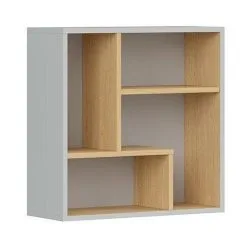 Black Red White Hylly BRW Nandu, Harmaa / Tammi Väri