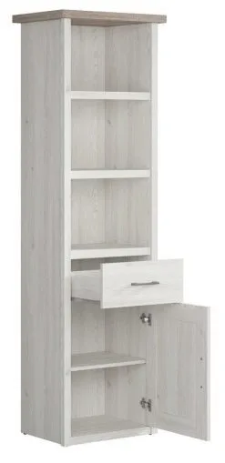 Black Red White Hylly JuZi 1D, Harmaa -Olohuoneen kalusteet myymälä hylly juzi 1d harmaa 38995 netistai reference