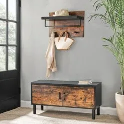 Hylly LWS031X01, Ruskea / Musta -Olohuoneen kalusteet myymälä hylly lws031x01 ruskea musta d943b palaute reference