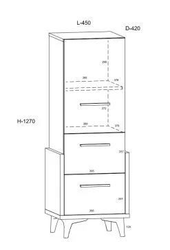Hylly Meblocross Hey 01, Valkoinen/violetti -Olohuoneen kalusteet myymälä hylly meblocross hey 01 valkoinenvioletti dc245 netistai reference
